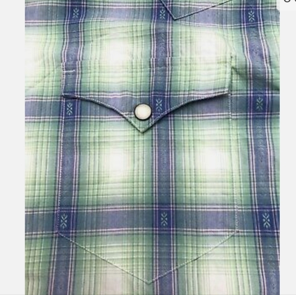 Polo by Ralph Lauren Pearl Snap Rockabilly Men's Western Plaid Shirt - Small - Picture 6 of 11